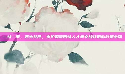 一城一策，各为其民，京沪深蓉四城人才争夺战背后的政策密码