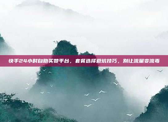 快手24小时自助买赞平台,套餐选择避坑技巧,别让流量变流毒