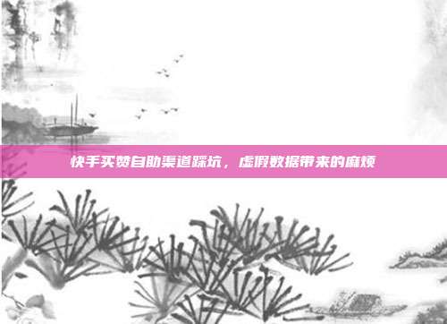 快手买赞自助渠道踩坑,虚假数据带来的麻烦