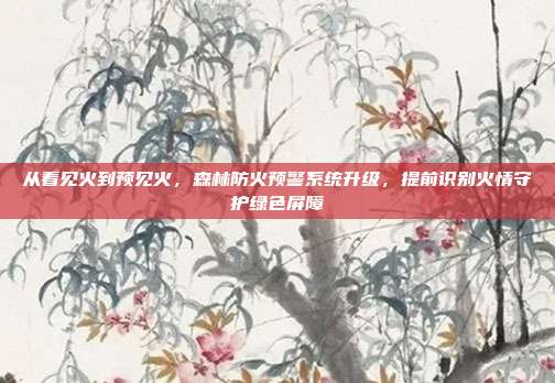 从看见火到预见火,森林防火预警系统升级,提前识别火情守护绿色屏障