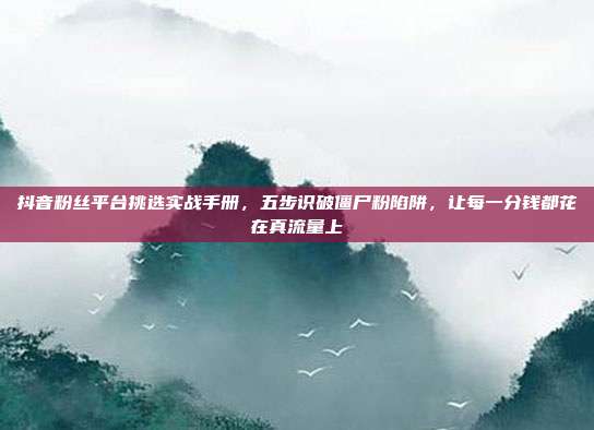 抖音粉丝平台挑选实战手册,五步识破僵尸粉陷阱,让每一分钱都花在真流量上