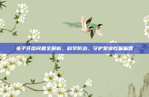 兔子牙齿问题全解析，科学防治，守护爱宠吃嘛嘛香