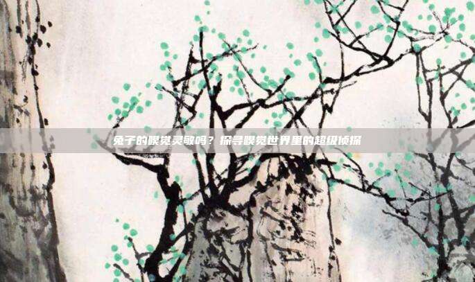 兔子的嗅觉灵敏吗？探寻嗅觉世界里的超级侦探