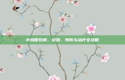 小鸡常见病，识别、预防与治疗全攻略