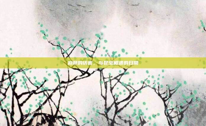 寂静的访客，与昆虫相遇的日常