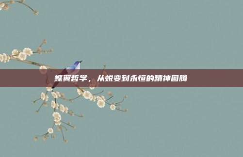 蝶翼哲学,从蜕变到永恒的精神图腾