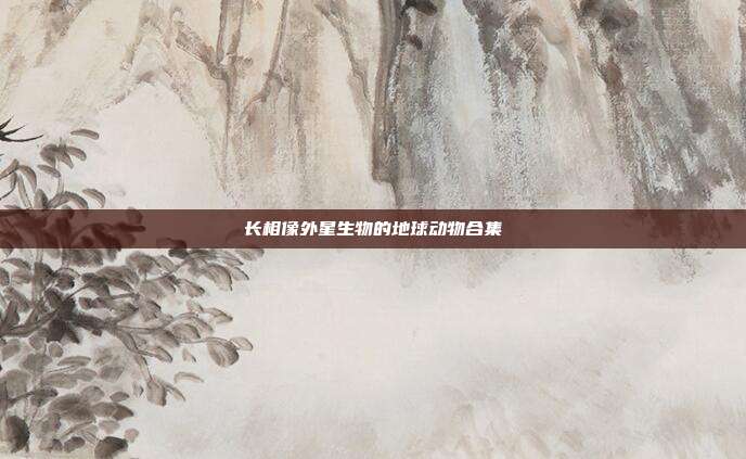 长相像外星生物的地球动物合集