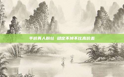 平价真人粉丝 稳定不掉不比高价差