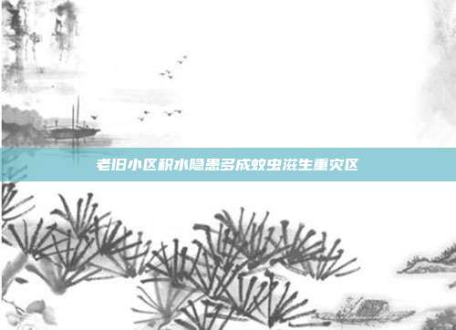 老旧小区积水隐患多成蚊虫滋生重灾区