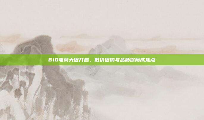 618电商大促开启，低价促销与品质保障成焦点