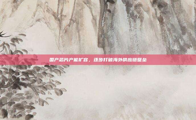 国产芯片产能扩容，逐步打破海外供应链壁垒
